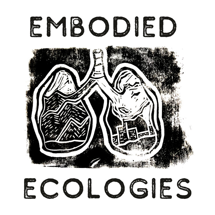 Embodied Ecologies flier with illustration of lungs