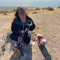 Dr. Robinson on the shore of Great Salt Lake