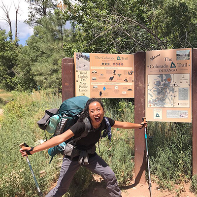 jenna fischer finishing the colorado trail